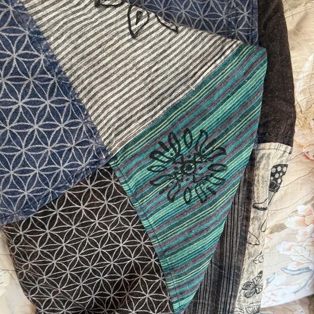 Patchwork Bohemian Harem Pants NWOT - Picture 13 of 16